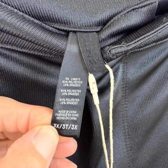 NEW SKIMS DISCO ONYX‎ Women PLUS 3X Black PANTS SATIN JERSEY SKINNY - Picture 5 of 12